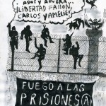 Lecture devant le consulat méxicain des lettres des compagnon-ne-s arrêté-e-s à Mexico